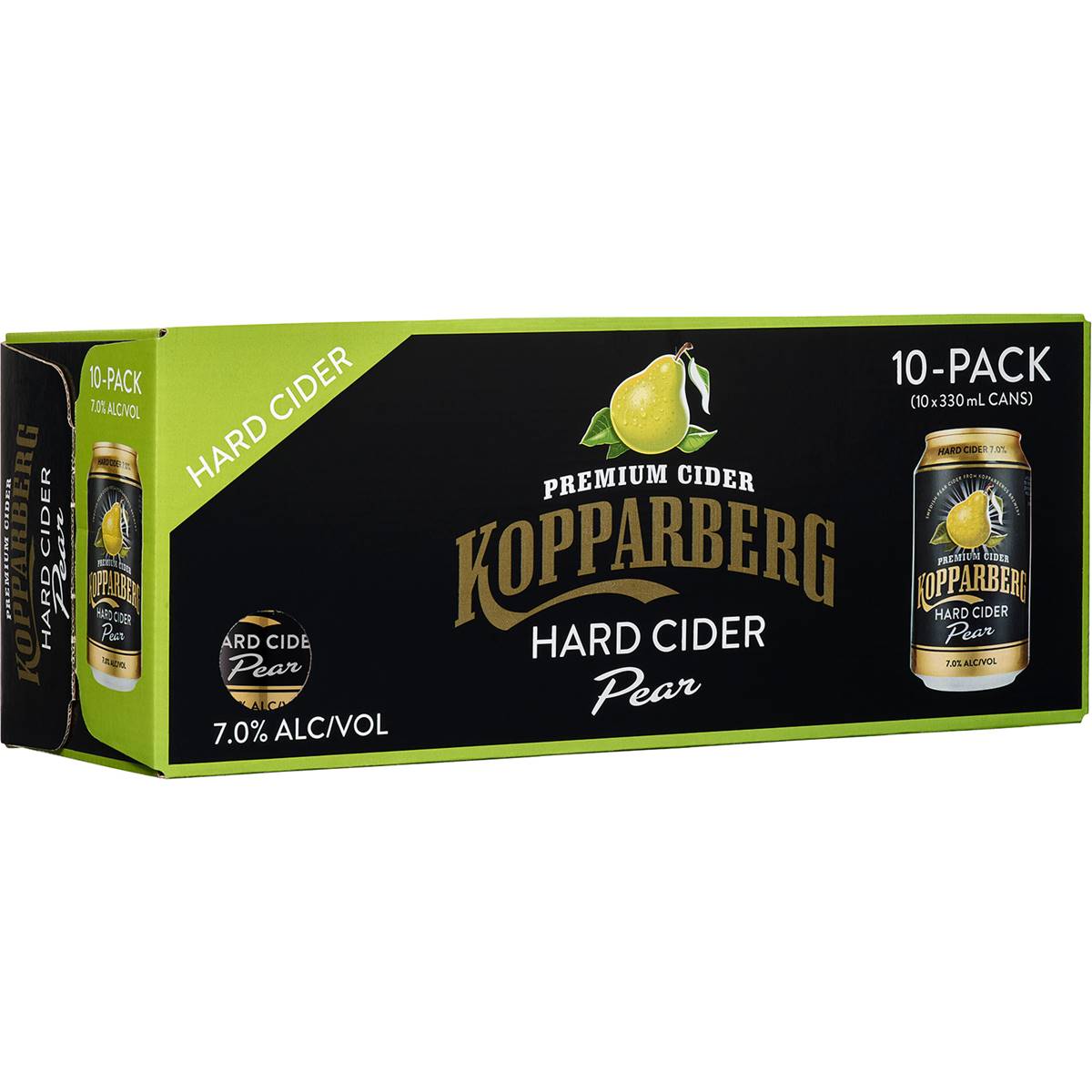 Kopparberg Hard Pear Cider Cans 330ml X 10 Pack Woolworths