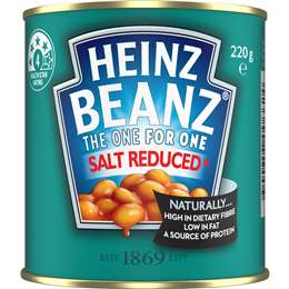 Heinz Baked Beans Tinned Beans Salt Reduced Breakfast 220g | Woolworths