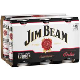 Jim Beam White Label Bourbon & Cola Cans