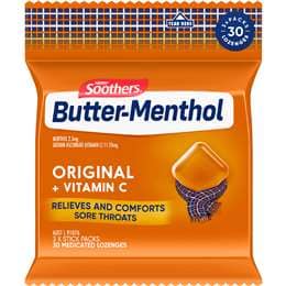 Nestle Soothers Butter Menthol Throat Lozenge 3 pack