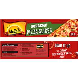Mccain Frozen Pizza Slices Supreme 