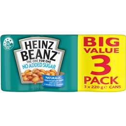 Heinz Beanz Baked Beans No Added Sugar Multipack