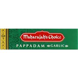 Maharajah's Choice Garlic Pappadams