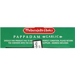 Maharajah's Choice Garlic Pappadams