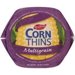 Real Foods Corn Thins Multigrain