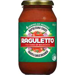 Raguletto Napolitano - Tomato & Garlic Bolognese Pasta Sauce