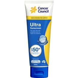 Cancer Council Ultra Sunscreen SPF50+ Tube 250mL