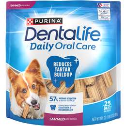 Dentalife Small & Medium Dog Treats 25 pack