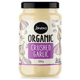 Jensens Organic Crushed Garlic