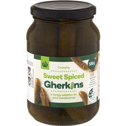 Woolworths Gherkins Sweet Spiced