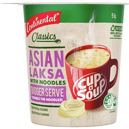 Continental Classics Cup A Soup Asian Laksa Bigger Serve 51g