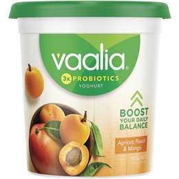 Vaalia Apricot Mango & Peach Yoghurt Low Fat
