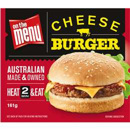 ON The Menu Ready to Go Cheese Burger
