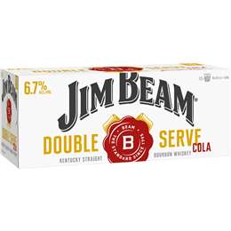 Jim Beam White Double Serve Cans