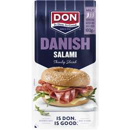 Don Salami Danish Mild Sliced 180g