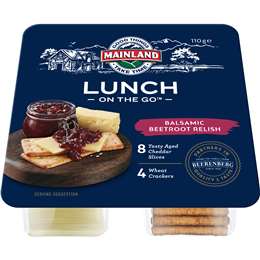 Mainland Lunch On The Go Cheese With Crackers & Balsamic Beetroot