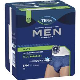 TENA Men Active Fit Incontinence Plus Navy Size S/M