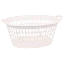 Essentials Laundry Basket Oval Oval