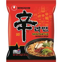 Nong Shim Instant Noodles Shin Ramyun 120g