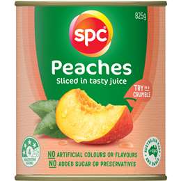 SPC Peaches Sliced In Juice Canned Fruit