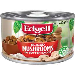 Edgell Sliced Mushrooms In Butter Sauce