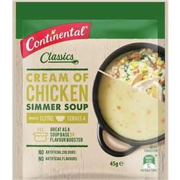 Continental Simmer Soup Cream Of Chicken 45g