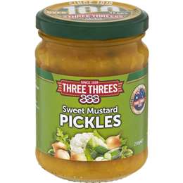 Three Threes Sweet Mustard Pickles