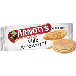 Arnott's Milk Arrowroot Plain Biscuits Plain Biscuits 250g | Woolworths