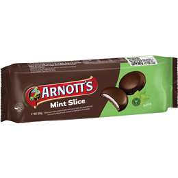 Arnott's Mint Slice Chocolate Biscuits 200g