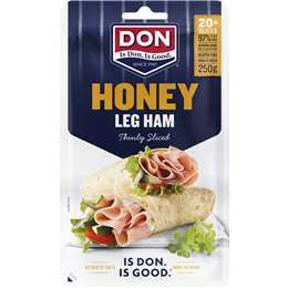 Don Ham Leg Honey Roasted Shaved 250g