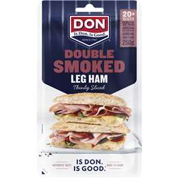 Don Ham Leg Double Smoked Shaved 250g