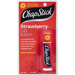 Chapstick Strawberry Lip Balm With SPF 15+ Sunscreen
