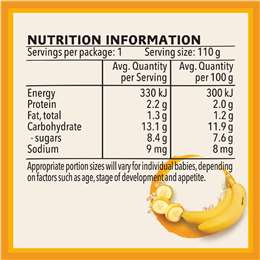 Heinz Creamy Banana Porridge Baby Food Jar 6+ Months