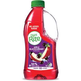 Diet Rite Apple Blackcurrant Cordial