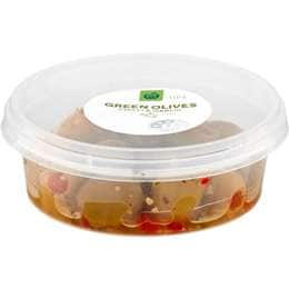Woolworths Green Olives With Chilli & Garlic