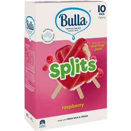 Bulla Splits Raspberry 10 Pack