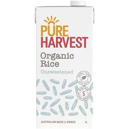 PureHarvest Organic Rice Unsweetened Long Life Milk UHT