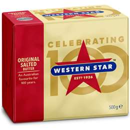 Western Star Salted Butter Block Butter Block