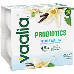 Vaalia Probiotic Yoghurt French Vanilla