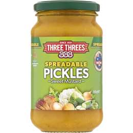 Three Threes Spreadable Sweet Mustard Pickles