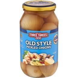 Three Threes Onions Pickled Old Style