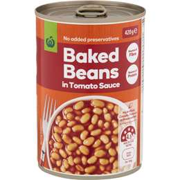 Woolworths Baked Beans In Tomato Sauce