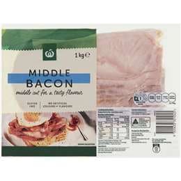 Woolworths Middle Bacon Middle Rashers