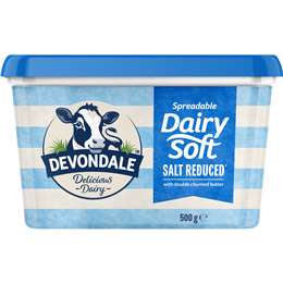 Devondale Dairy Soft Salt Reduced Spreadable Butter