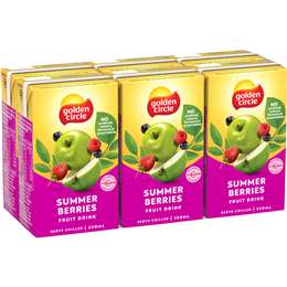Golden Circle Fruit Drink Poppers Summer Berries