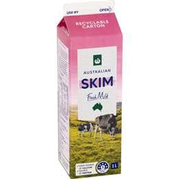 Woolworths Skim Milk