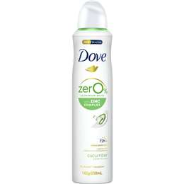 Dove Womans Deodorant Zero Cucumber 250mL