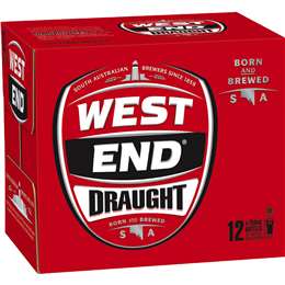 West End Draught Lager Long Necks