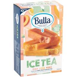 Bulla Peach, Lemon, Mango Ice Tea 10 Pack