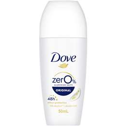 Dove Womans Deodorant Zero Roll On Original 50mL